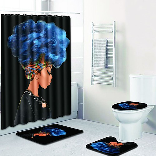 

Shower Curtains & Hooks Modern Nylon Creative