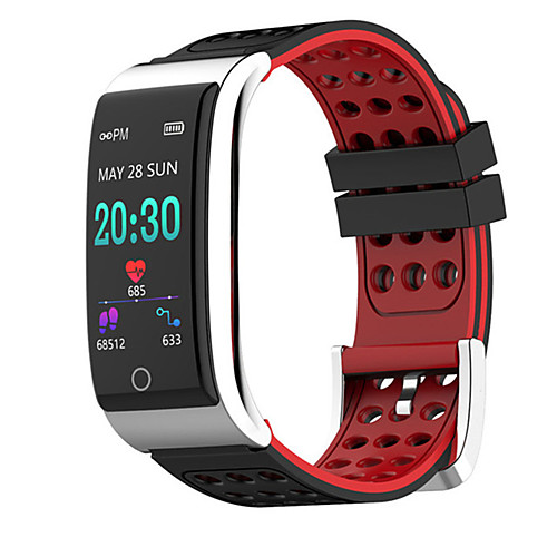 

E08 Unisex Smart Wristbands Android iOS Bluetooth Waterproof Heart Rate Monitor Blood Pressure Measurement Sports Long Standby ECGPPG Timer Pedometer Call Reminder Activity Tracker