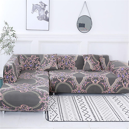 

Sofa Cover Romantic Yarn Dyed Polyester / Cotton Blend Slipcovers