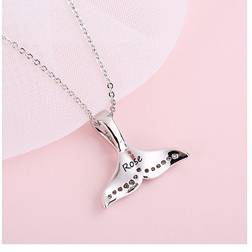 

Personalized Customized Clear Cubic Zirconia Necklace Name Necklace Classic Name Engraved Gift Promise Festival irregular 1pcs Silver / Laser Engraving