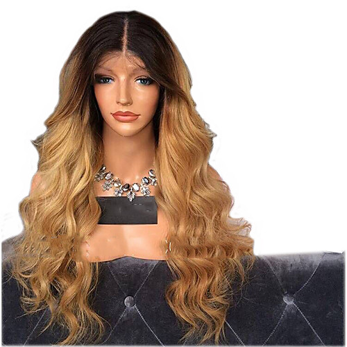 

Synthetic Wig Body Wave Layered Haircut Wig Very Long Black / Brown Synthetic Hair 62~66 inch Women's New Arrival Brown