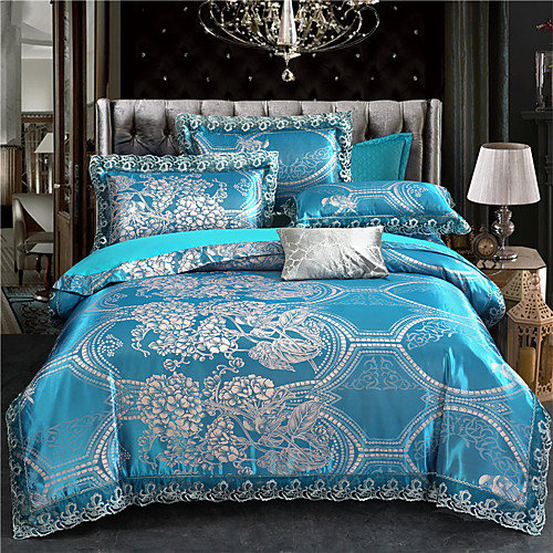 

Duvet Cover Sets Damask Polyester / Viscose Jacquard 4 PieceBedding Sets