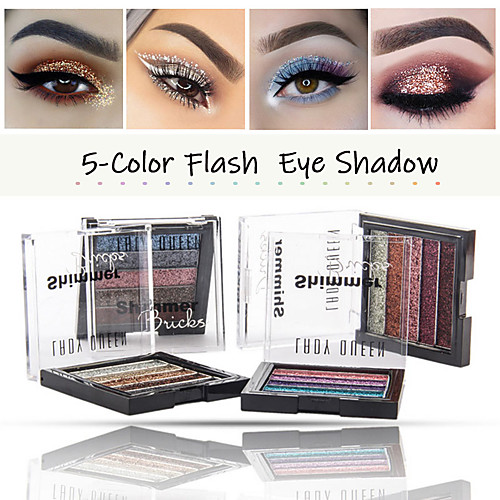 

5 Colors Fashion Eye Shadow Disc Beauty Waterproof Long-Lasting Natural Pearl Glitter Sparkle Stage Makeup Makeup Eye Shadow