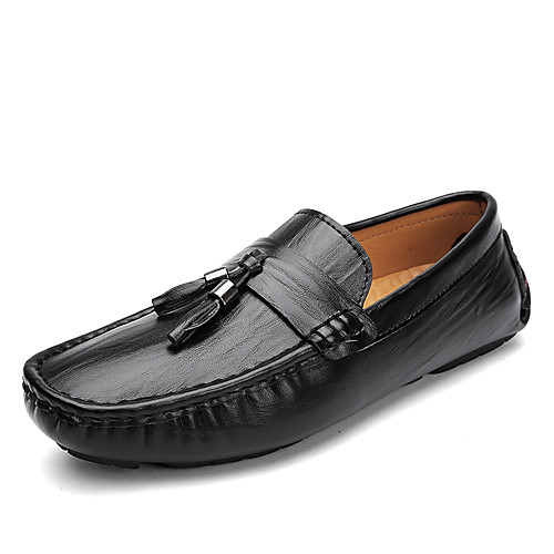 

Men's PU Spring / Fall & Winter Business / Casual Loafers & Slip-Ons Walking Shoes Warm Brown / Black / Dark Blue / Tassel