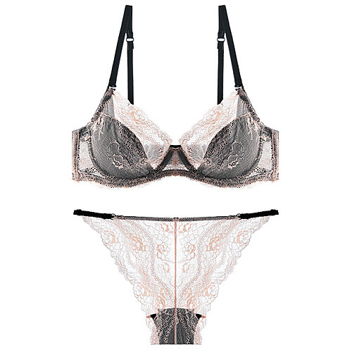 

Жен. Пуш-ап На косточках Чашечка 3/4 Набор из бюстгальтера и трусиков Сексуальные платья Белый Розовый Зеленый