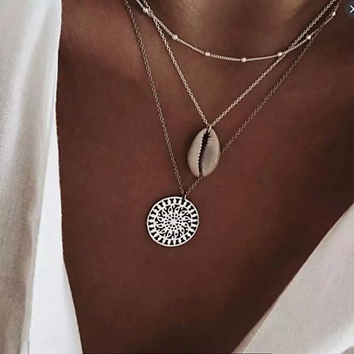 

Women's Necklace Friends European Romantic Casual / Sporty Sweet Chrome Silver 54 cm Necklace Jewelry 1pc For Street Festival