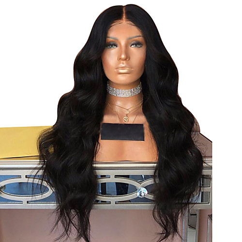 

Synthetic Wig Body Wave Layered Haircut Wig Very Long Natural Black Synthetic Hair 62~66 inch Women's New Arrival Black