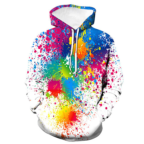 

Men's Basic Hoodie - 3D White US36 / UK36 / EU44