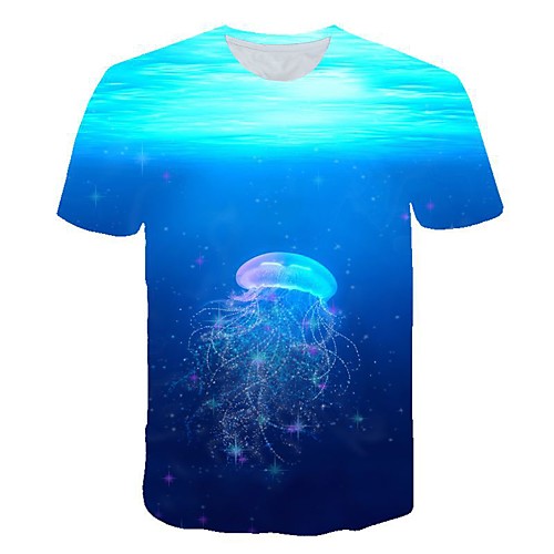

Men's Daily T-shirt - 3D Print Blue