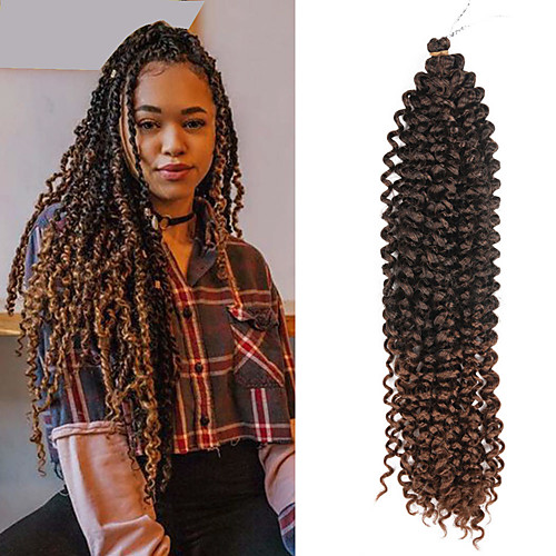 

Braiding Hair Curly Wavy Afro Kinky Braids Pre-loop Crochet Braids Crochet Hair Braids Synthetic Hair 100% kanekalon hair 3-Pack Hair Braids Natural Color 18 Heat Resistant Synthetic Adorable