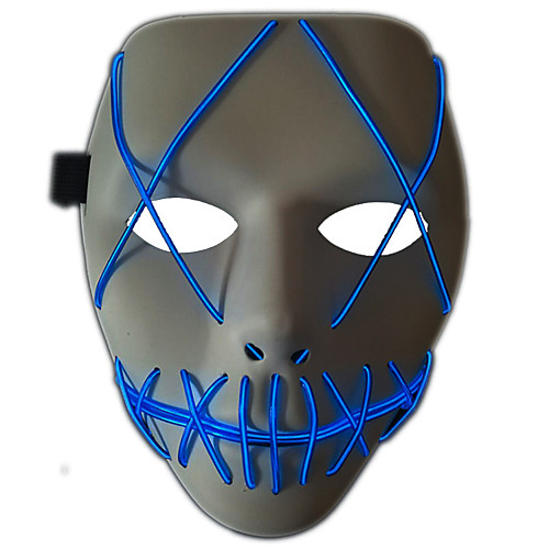 фото Муж. жен. ручная маска - сетка контрастных цветов синий и белый Lightinthebox