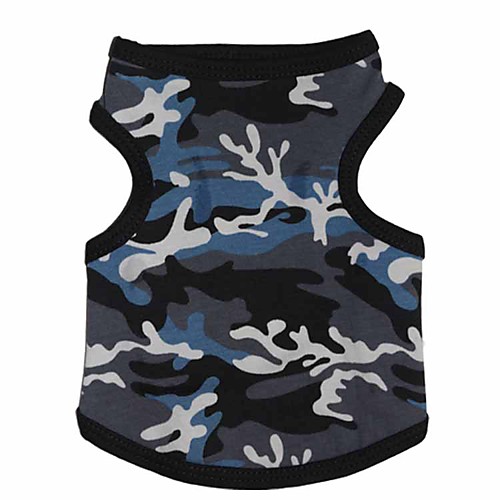 

Dogs Shirt / T-Shirt Vest Dog Clothes Black Blue Costume Dalmatian Corgi Beagle Polyester Camouflage Casual / Daily Simple Style XS S M L