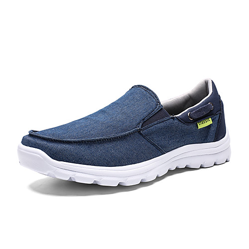 

Men's Canvas Fall / Spring & Summer Casual / British Loafers & Slip-Ons Breathable Khaki / Blue / Gray