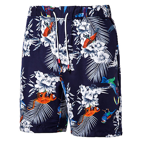 

Men's Sporty Shorts Pants - Pattern / Flower / Floral / Flower Navy Blue US32 / UK32 / EU40 US34 / UK34 / EU42 US36 / UK36 / EU44