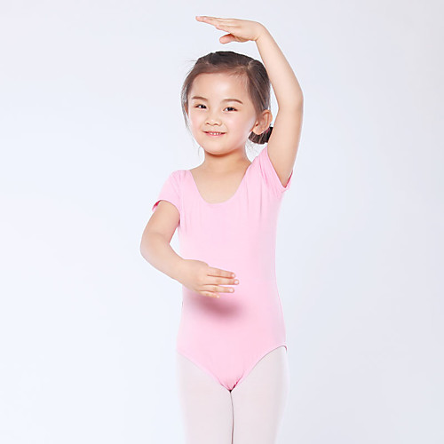 

Kids' Dancewear / Ballet Leotards Girls' Training / Performance Cotton Blend Split Joint Short Sleeve Leotard / Onesie
