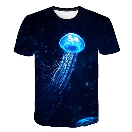 

Men's Daily T-shirt - 3D Print Blue