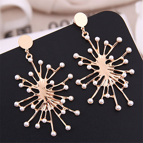 

Women's Drop Earrings Earrings Dangle Earrings Retro Flower Artistic Simple Korean Fashion Imitation Pearl Earrings Jewelry Gold For Party Anniversary Gift Daily Stage 1 Pair