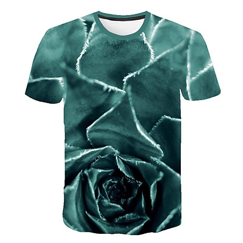 

Men's Daily Going out Basic / Street chic T-shirt - Geometric Print Blue