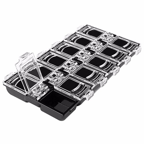 

12 Storage Box Rhinestone Decoration Beads Accessories Container Packaging Display Case Organizer