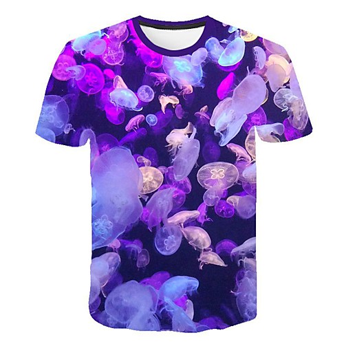 

Men's Daily T-shirt - 3D Print Purple