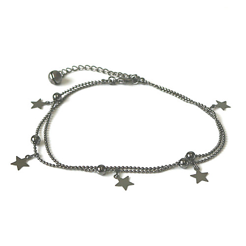 

Ankle Bracelet Women's Body Jewelry For Gift Holiday Alloy Black 1pc