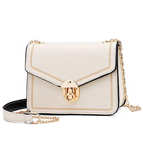 

Women's Polyester / PU Crossbody Bag Solid Color Blushing Pink / Red / Black