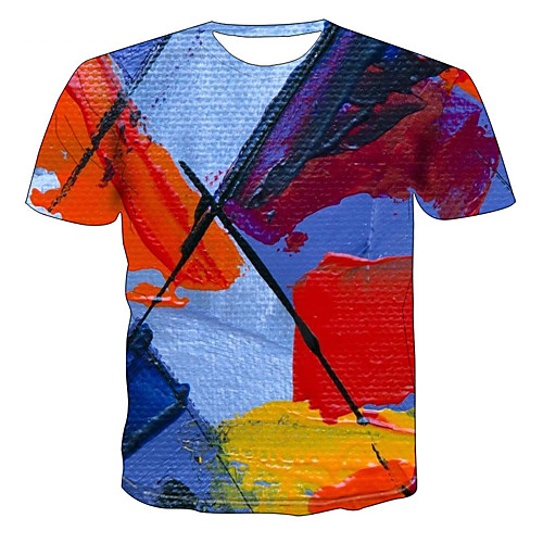 

Men's Daily T-shirt - 3D Rainbow