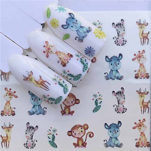 

1 pcs Full Nail Stickers Cartoon Series nail art Manicure Pedicure Mini Style / Safety / Ergonomic Design Stylish / Simple