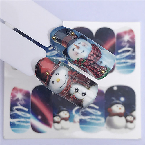 

1 pcs Full Nail Stickers Romantic Series nail art Manicure Pedicure Mini Style / Safety / Slim design Stylish / Simple Daily / Festival