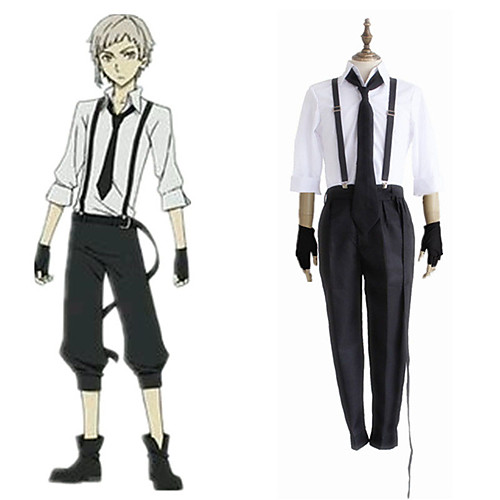 

Inspired by Bungo Stray Dogs Atsushi Nakajima Anime Cosplay Costumes Japanese Cosplay Suits Shirt Pants Gloves For Men's Women's / Tie / Suspenders