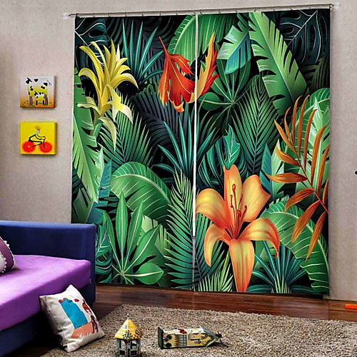 

Chinese Simple Landscape Fabric Curtains Thickened Full Shade Curtains for Living Room Waterproof Moistureproof Shower Curtains