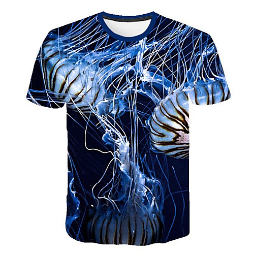 

Men's Daily T-shirt - 3D Print Blue