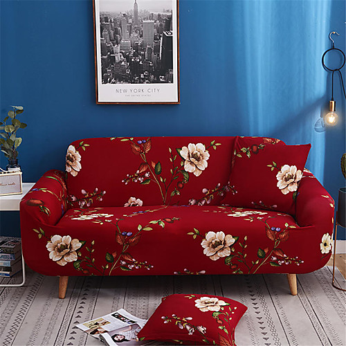 

Sofa Cover Romantic Yarn Dyed Polyester / Cotton Blend Slipcovers