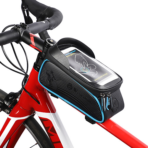 фото West biking сотовый телефон сумка бардачок на раму 6 дюймовый сенсорный экран отражение водонепроницаемость велоспорт для iphone 8/7/6s/6 оранжевый красный темно-серый Lightinthebox