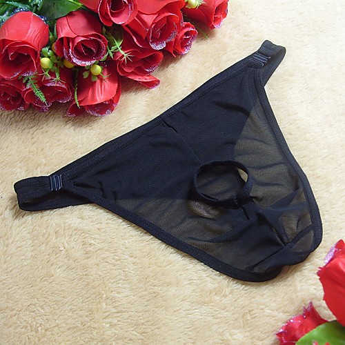 

Men's Lace / Basic G-string Underwear - Normal 1 Piece Low Waist Black One-Size