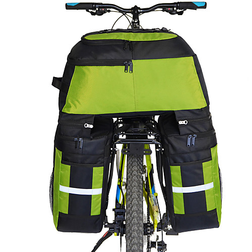 фото Fjqxz 70 l сумка на багажник велосипеда / сумка на бока багажника велосипеда сумки на багажник велосипеда 3 в 1 большая вместимость водонепроницаемость велосумка/бардачок полиэстер 1680d Lightinthebox
