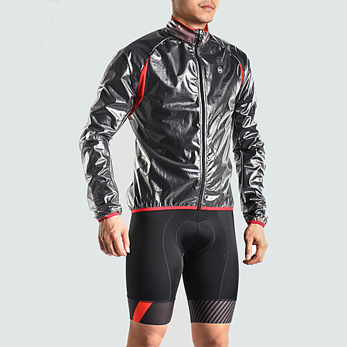 

Men's Cycling Jacket Bike Windbreaker Top Windproof Breathable Moisture Wicking Sports Solid Color Polyester Grey Mountain Bike MTB Clothing Apparel Regular Fit Bike Wear / Quick Dry / Quick Dry