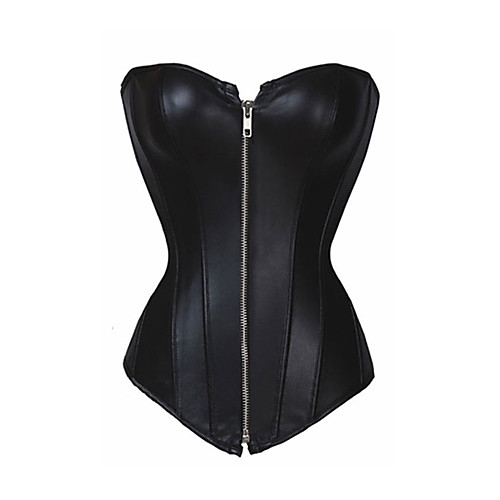 

Women's Plus Size Zipper Overbust Corset - Solid Colored / Fashion, Lace / Sporty / Stylish Black XXXXL XXXXXL XXXXXXL