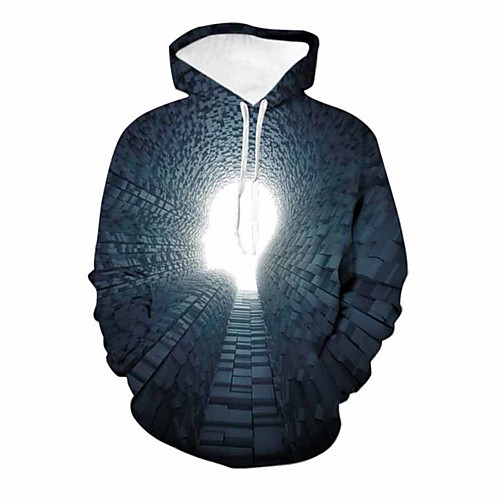 

Men's Casual Hoodie - 3D Gray US42 / UK42 / EU50