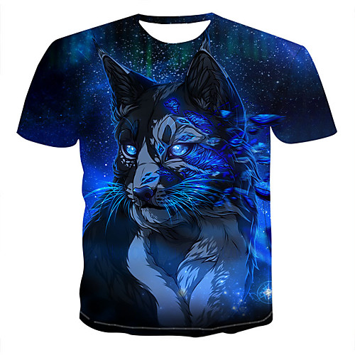

Men's Daily T-shirt - 3D Print Blue