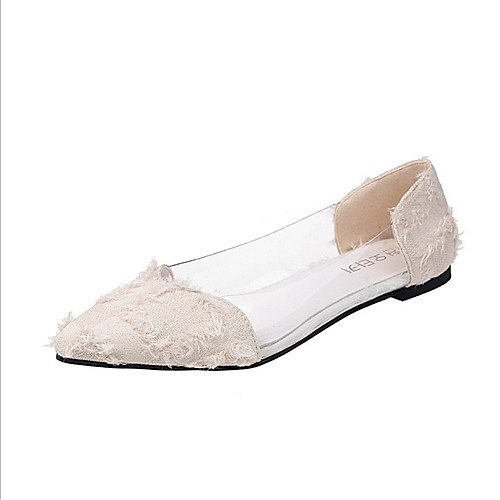 

Women's Flats Flat Heel Synthetics Spring & Fall Black / Red / Beige
