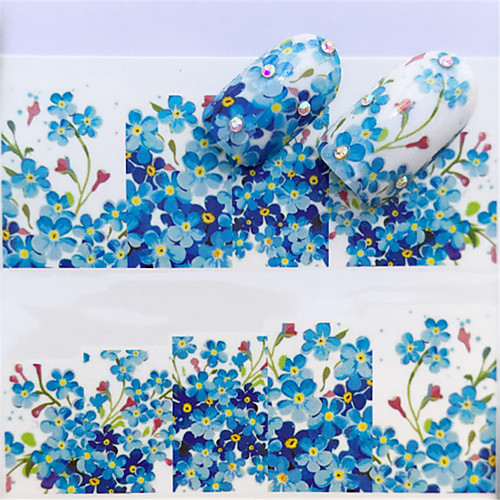 

1 pcs Full Nail Stickers Flower Series nail art Manicure Pedicure Mini Style / Safety / Ergonomic Design Stylish / Simple