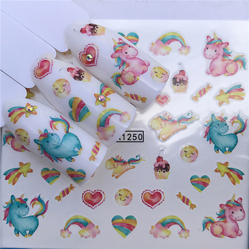 

1 pcs Full Nail Stickers Animal Series nail art Manicure Pedicure Mini Style / Safety / Ergonomic Design Stylish / Fashion