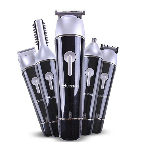 

Europlug 5 в 1 машинка для стрижки волос аккумуляторная беспроводная комплект для груминга для мужчин триммер для бороды триммер для носа