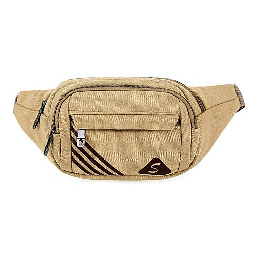 

Unisex Zipper Oxford Cloth / Polyester Fanny Pack Solid Color Military Green / Coffee / Khaki / Fall & Winter