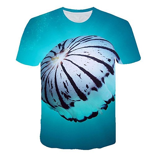 

Men's Daily T-shirt - 3D Print Blue