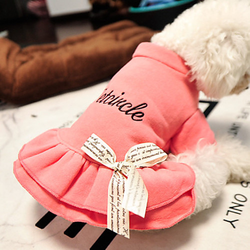 

Кошка Собака Футболка Одежда для собак Розовый Костюм Хлопок Буквы и цифры На каждый день XS S M L