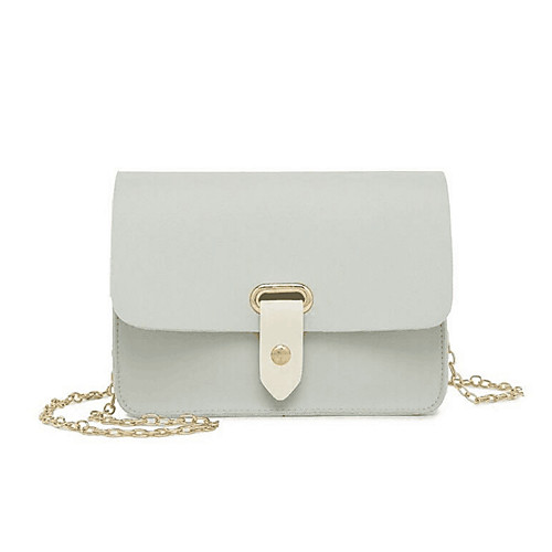 

Women's Chain Polyester / PU Crossbody Bag Solid Color Wine / Blushing Pink / Blue