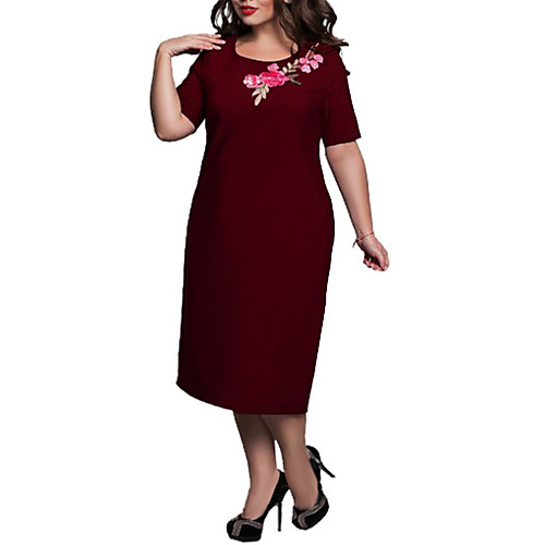 

Women's A Line Dress Red Navy Blue Wine XXXXL XXXXXL XXXXXXL