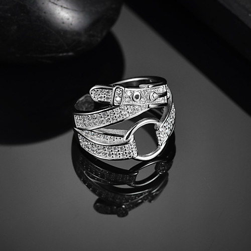 

Women's Ring Open Ring 1pc Silver Silver Simple Classic Vintage Daily Street Jewelry Classic Sculpture Cool Lovely